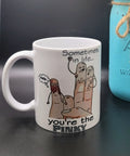 Sometimes, in life… you’re the PINKY. 😂☕